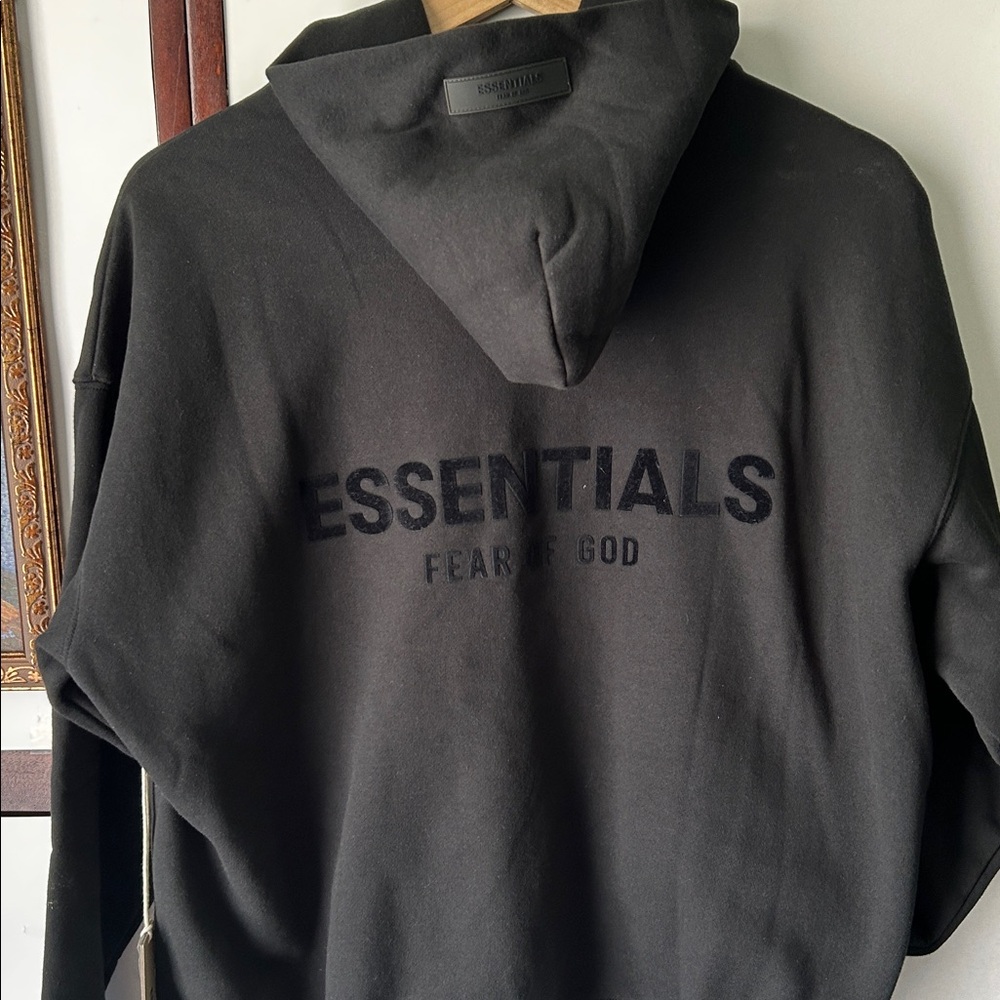 Essentials Charcoal Hoodie - Picture 2 of 3